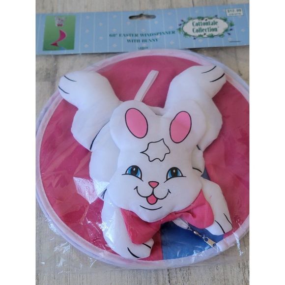 Easter Bunny wind spinner spring home decor accessory - Picture 2 of 6